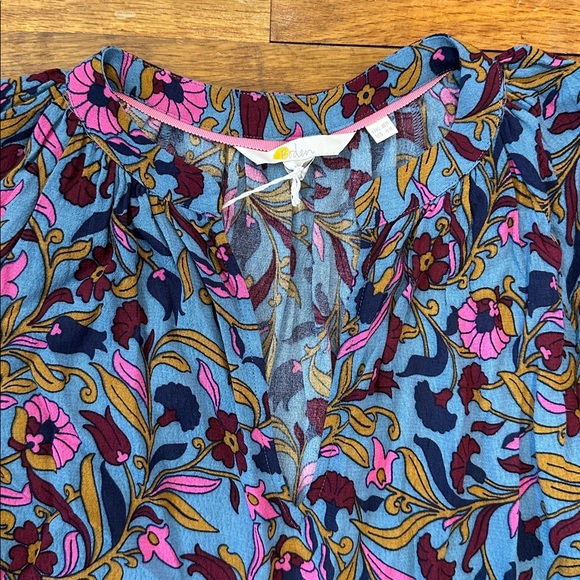 Boden Floral V-Neck Maxi Dress size 4 - Picture 4 of 16